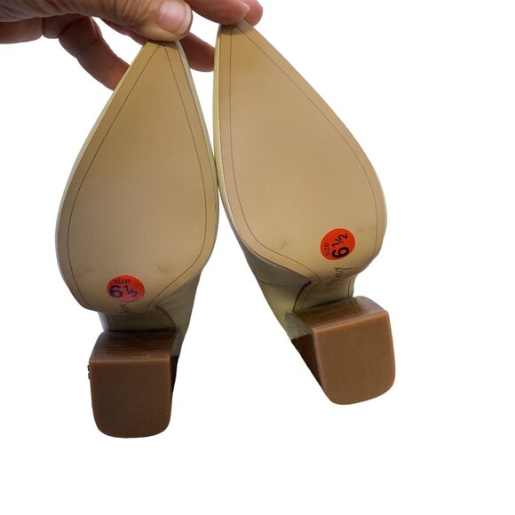 Sam Edelman Womens Ivory Mule Heels Size 6.5 - Picture 6 of 6